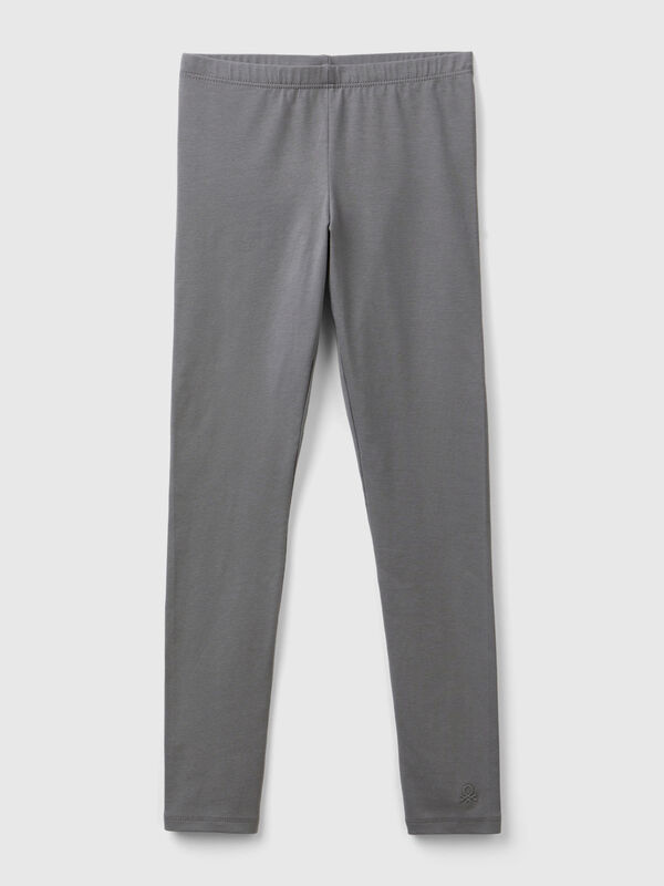 Leggings en coton extensible avec logo Filles