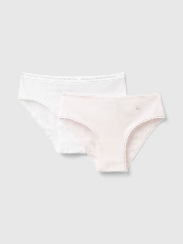 Deux t-shirts en coton stretch Filles