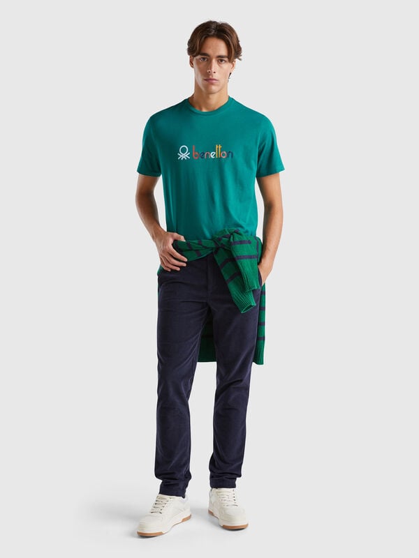 Pantalon slim en velours stretch Homme