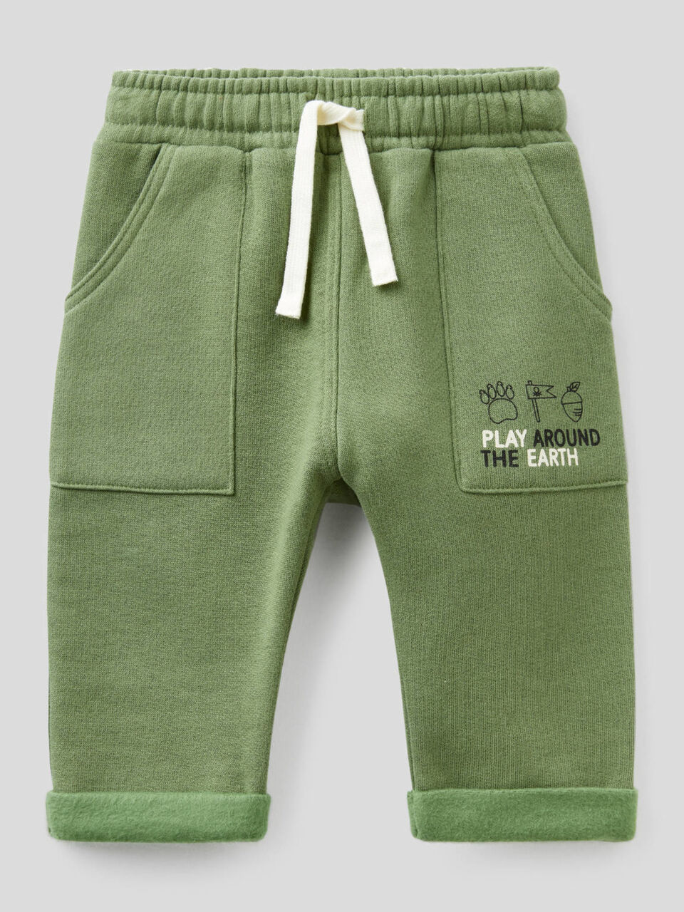 Pantalon coupe baggy en molleton image number 1