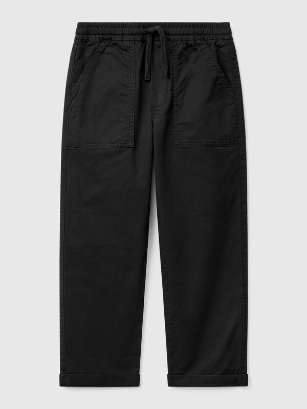 Pantalon de jogging en coton extensible avec cordon de serrage Garçon