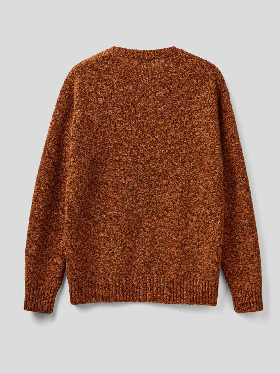 Pull col rond en pure laine Shetland image number 2