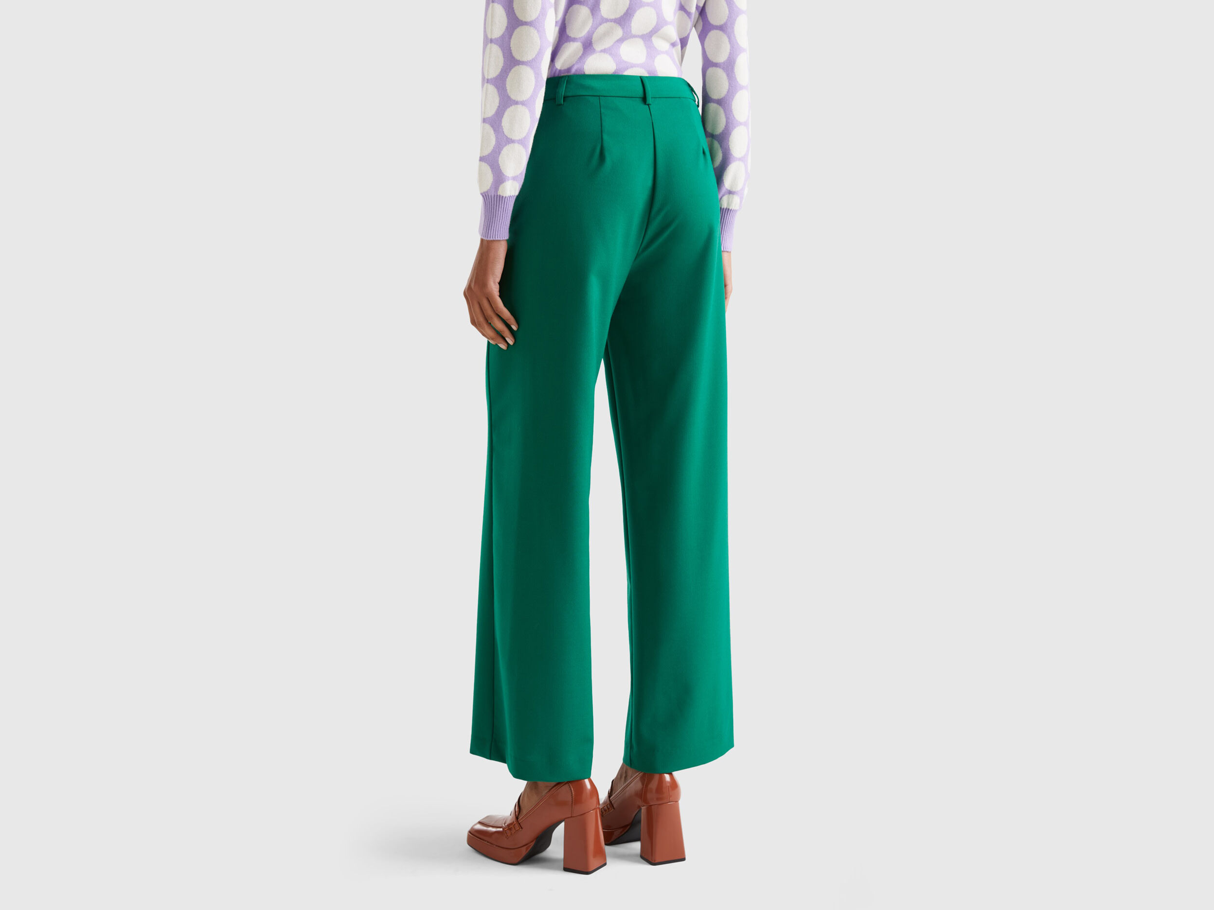 Pantalon fluide best sale coupe droite femme