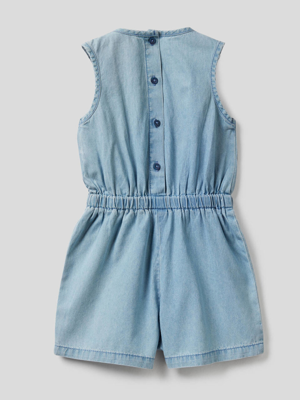 Combi-short en jeans léger image number 2
