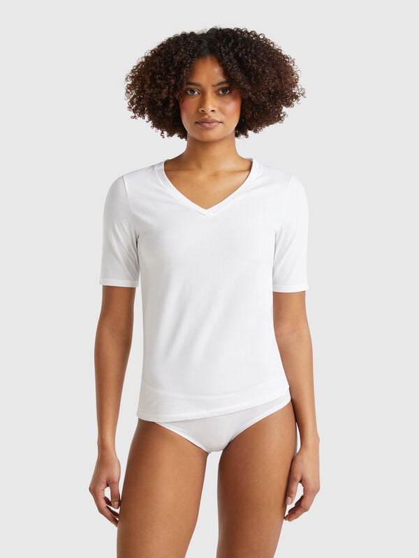 T-shirt en coton super stretch Femme