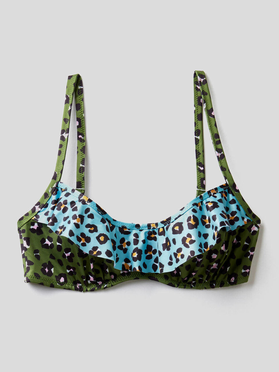 Soutien-gorge bicolore imprimé image number 1