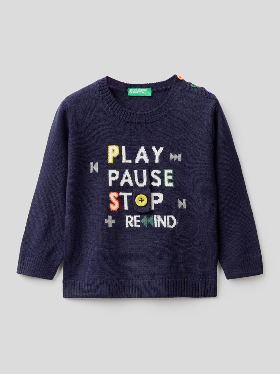Pull avec motif en intarsia image number 1