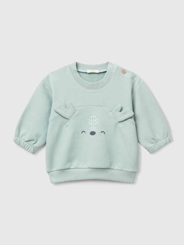 Sweat-shirt avec broderie et patch Naissancede