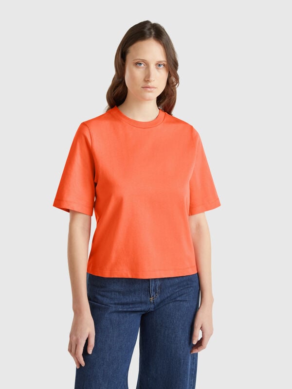 T-shirt boxy 100 % coton Femme