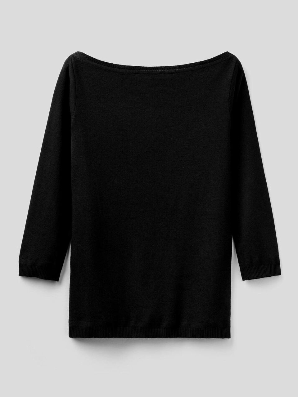 Pull 100% coton avec encolure bateau image number 2