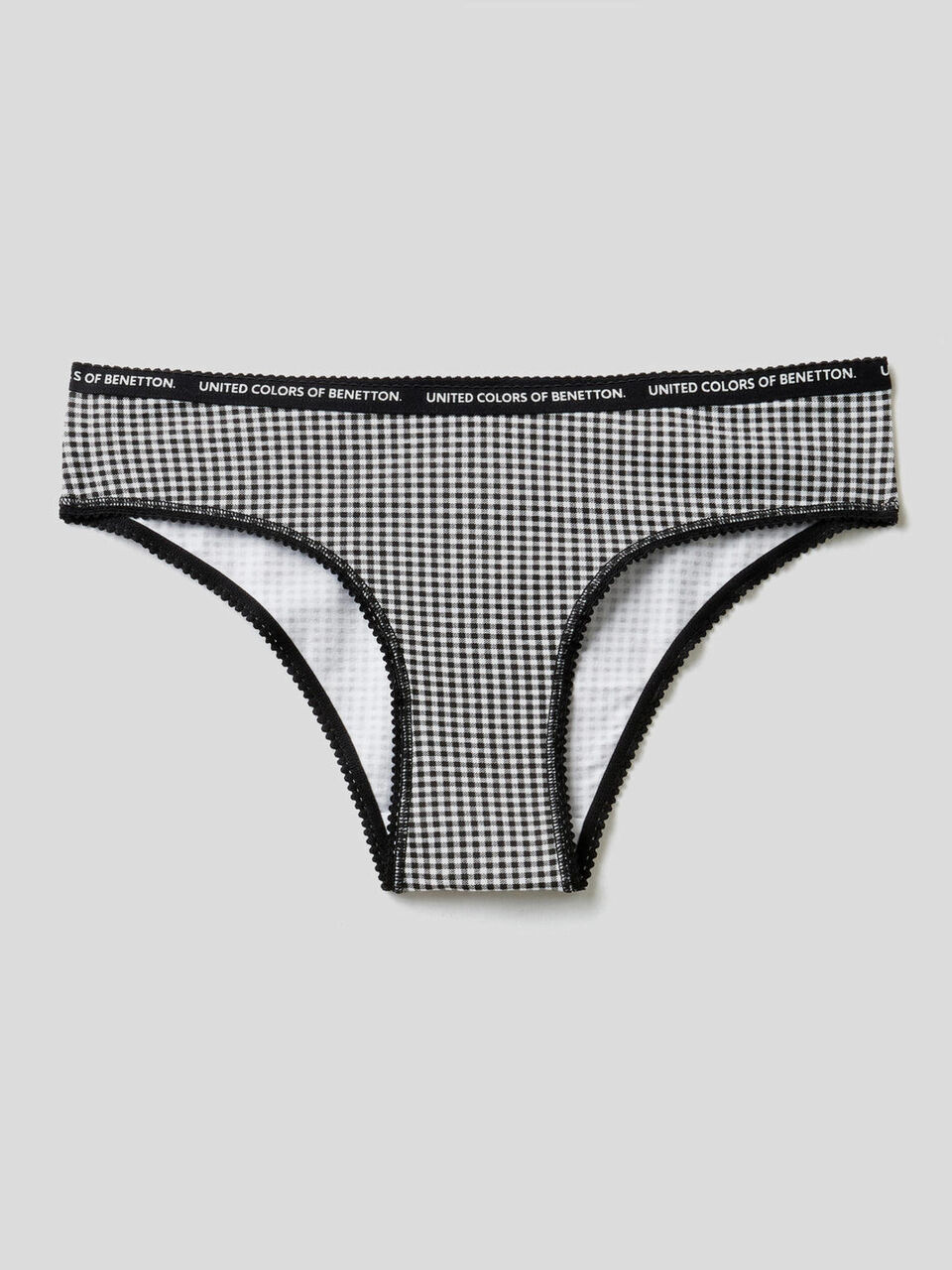 Slip imprimé en coton stretch image number 1