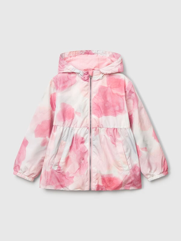 Veste en nylon à motifs Filles