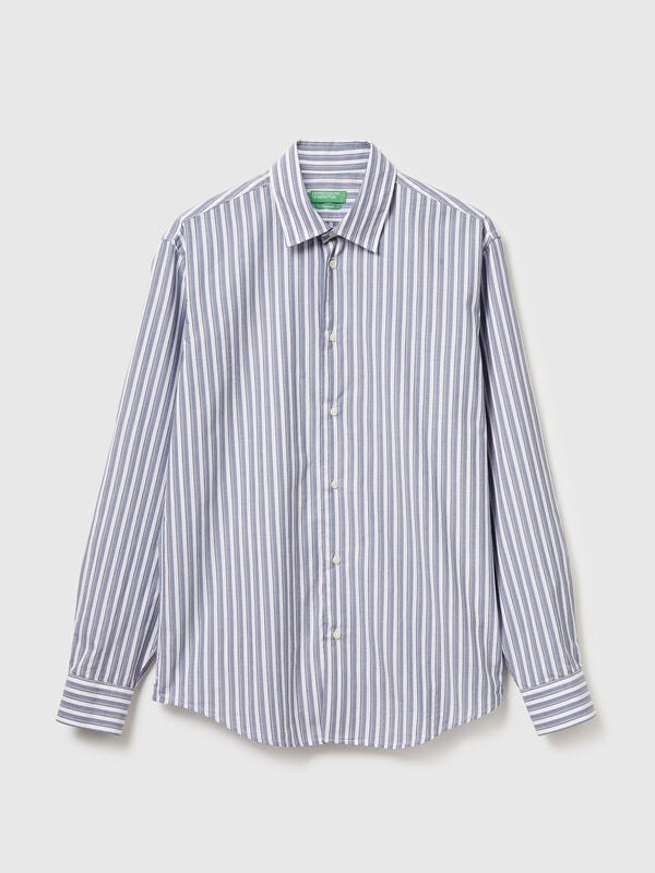 Chemise en coton à motifs Homme