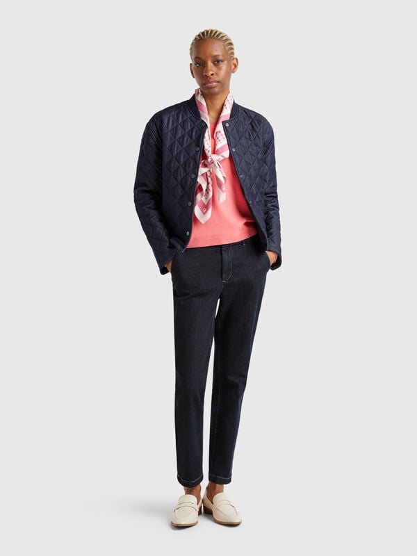 Chino slim en denim Femme