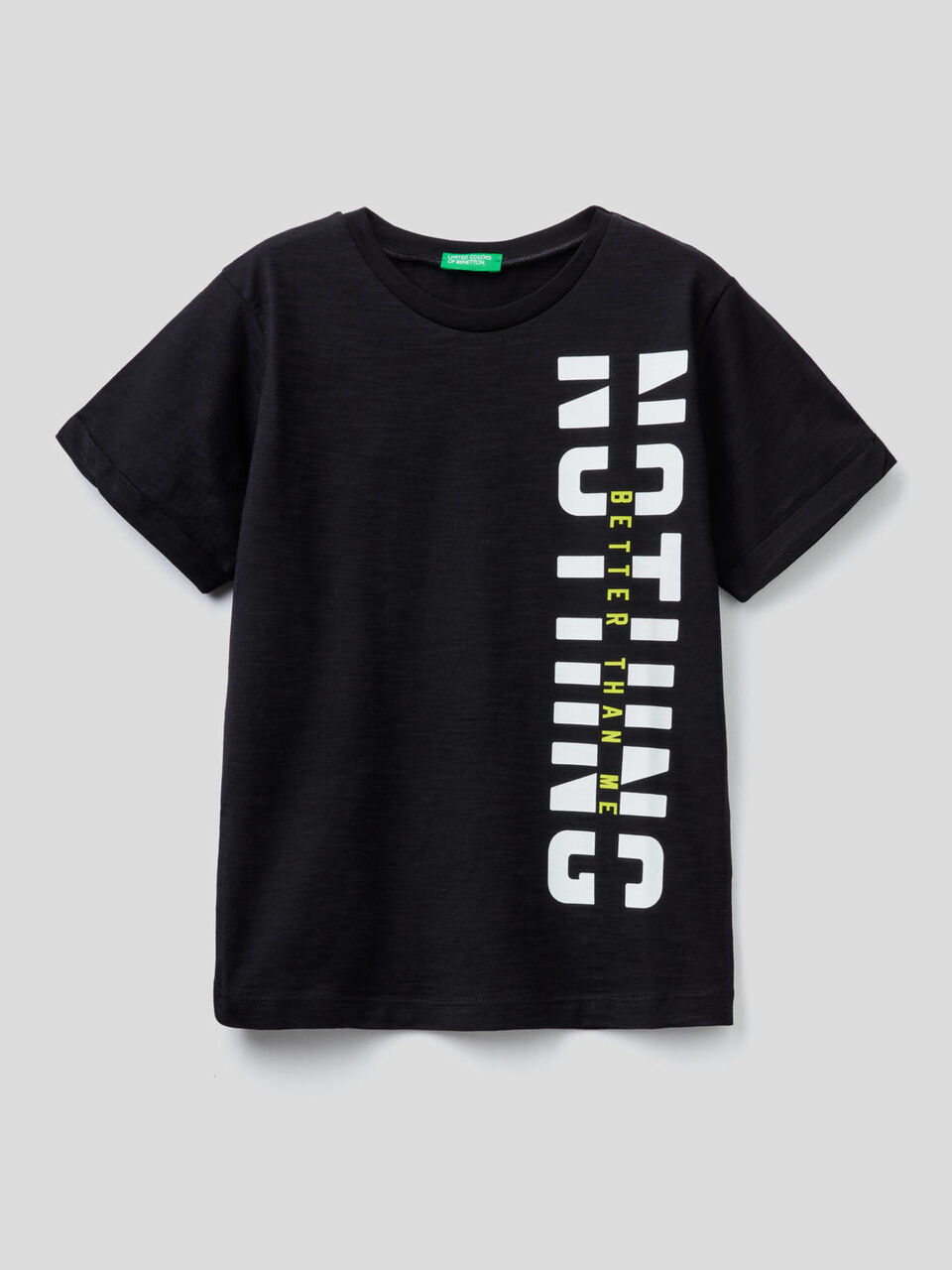 T-shirt en coton avec grand imprimé image number 1