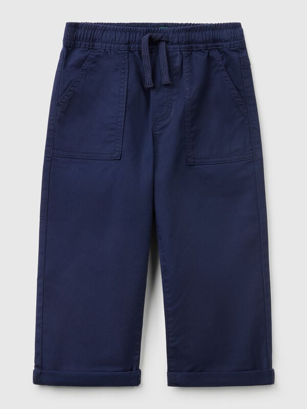 Pantalon de jogging en coton extensible avec cordon de serrage Garçon