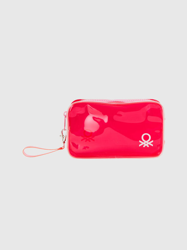 Petite trousse de toilette de voyage rouge