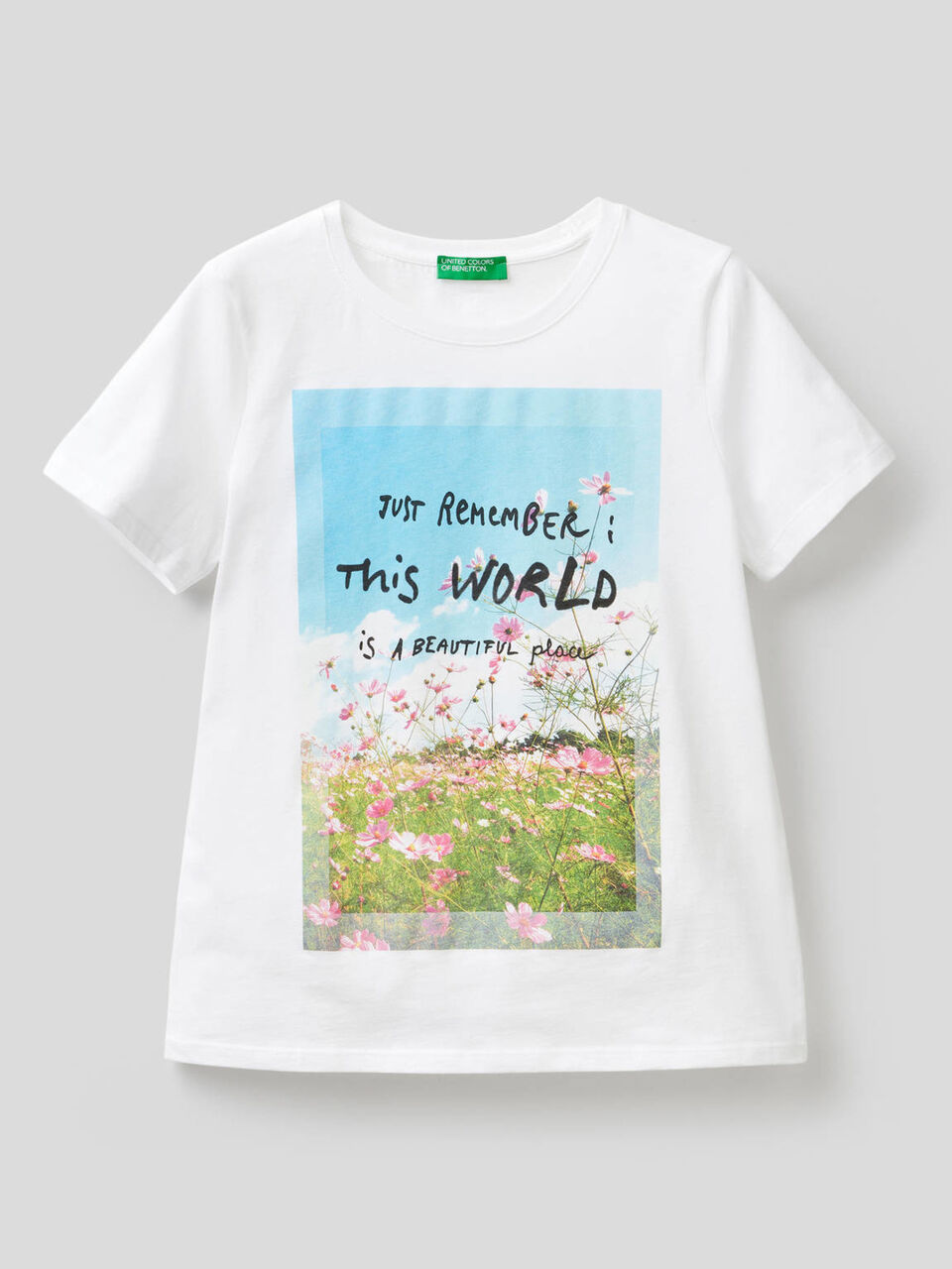 T-shirt 100% coton à large imprimé image number 1