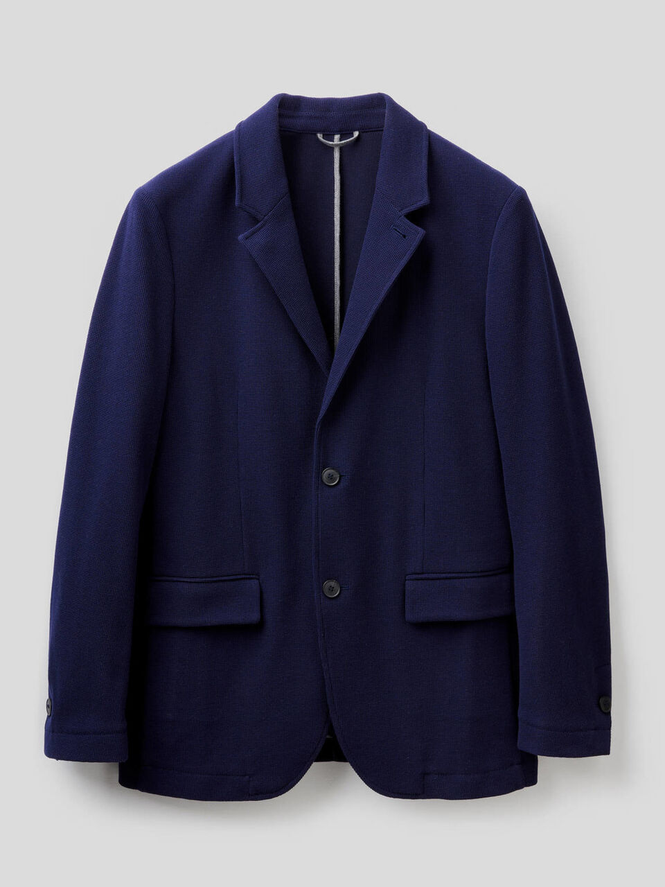 Blazer en coton mélangé texturé image number 1
