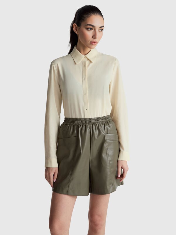 Chemise en crêpe Femme