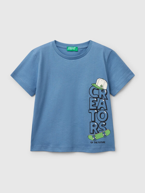 T-shirt en coton avec imprimé Garçon