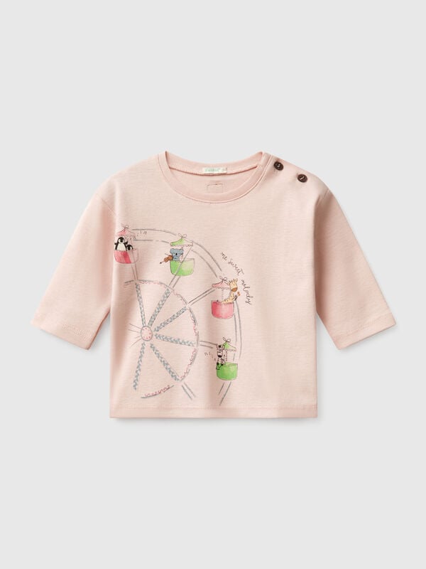 T-shirt à imprimé animalier Naissancede