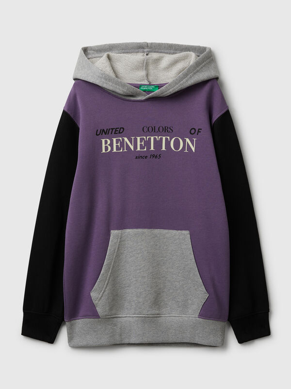 Sweat à capuche en coton Garçon