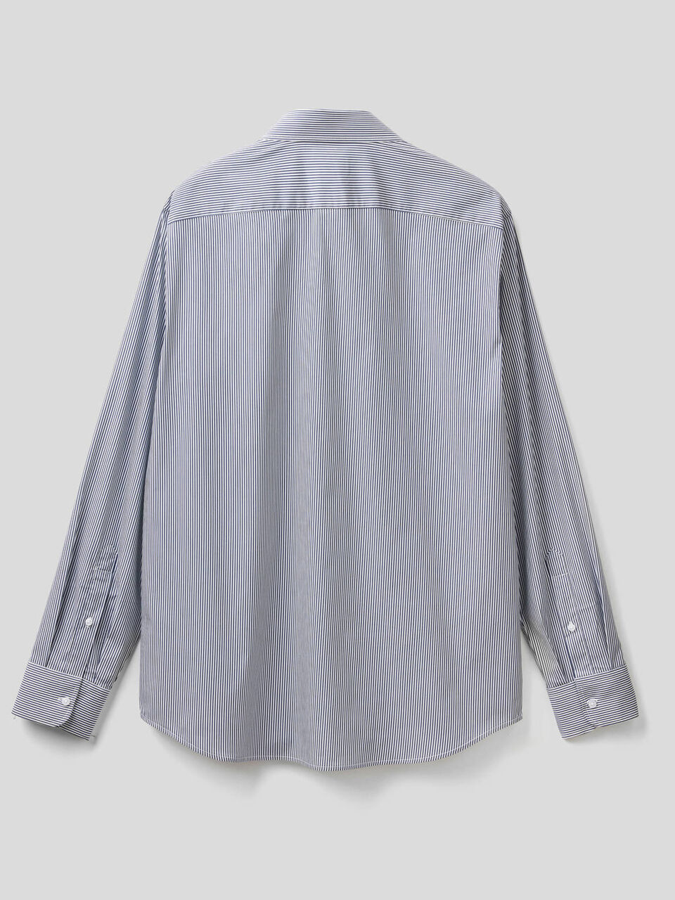 Chemise en coton stretch tissé teint image number 2