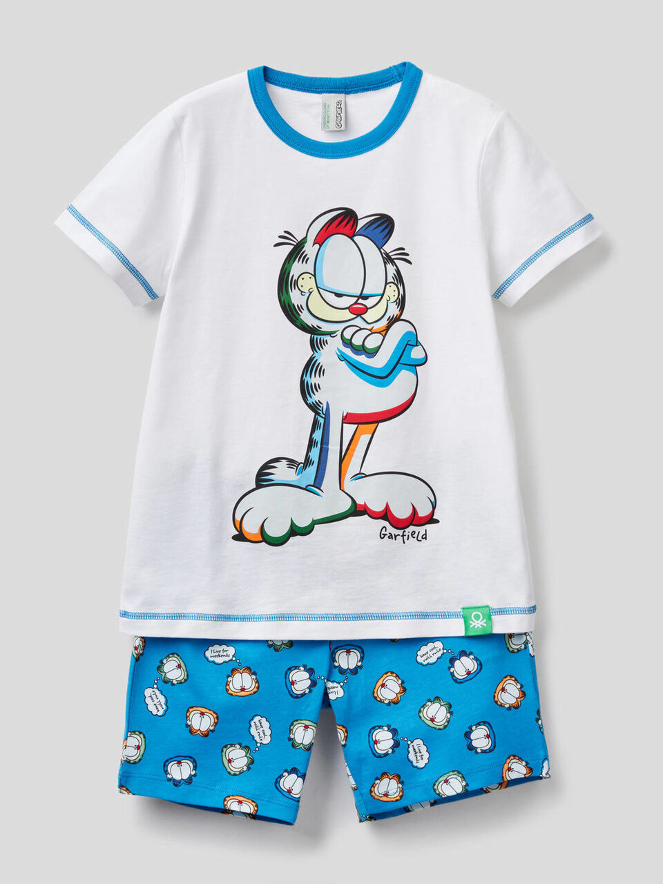 Pyjama 100% coton avec imprimé Garfield image number 1