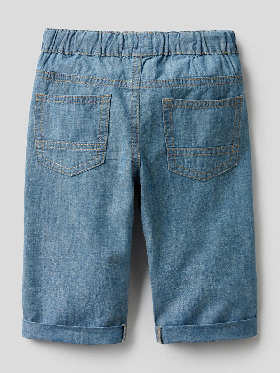Pantalon en chambray de 100% coton image number 2