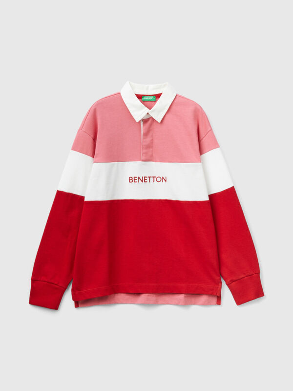 Polo rouge et rose regular fit