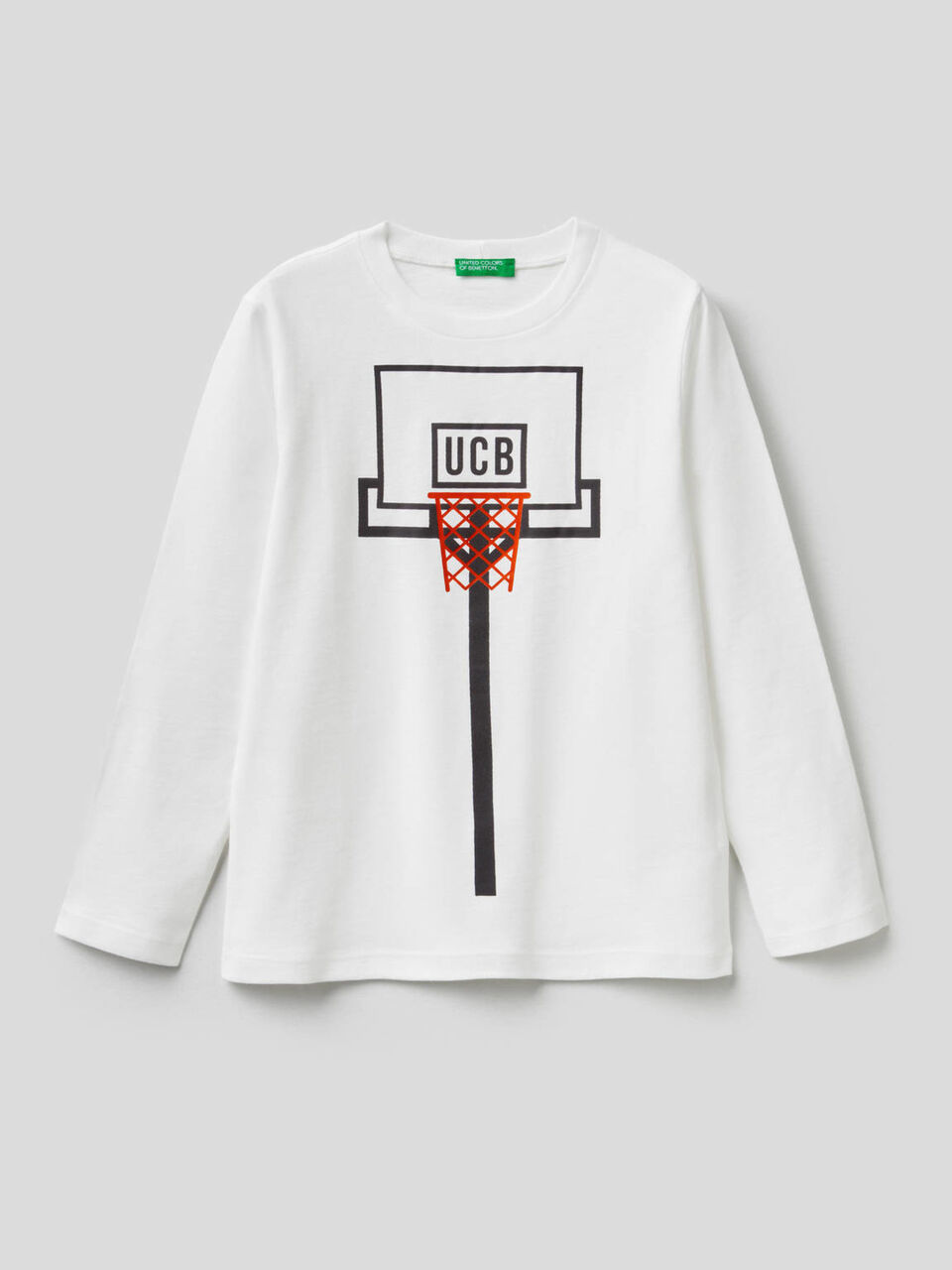 T-shirt manches longues en coton bio image number 1