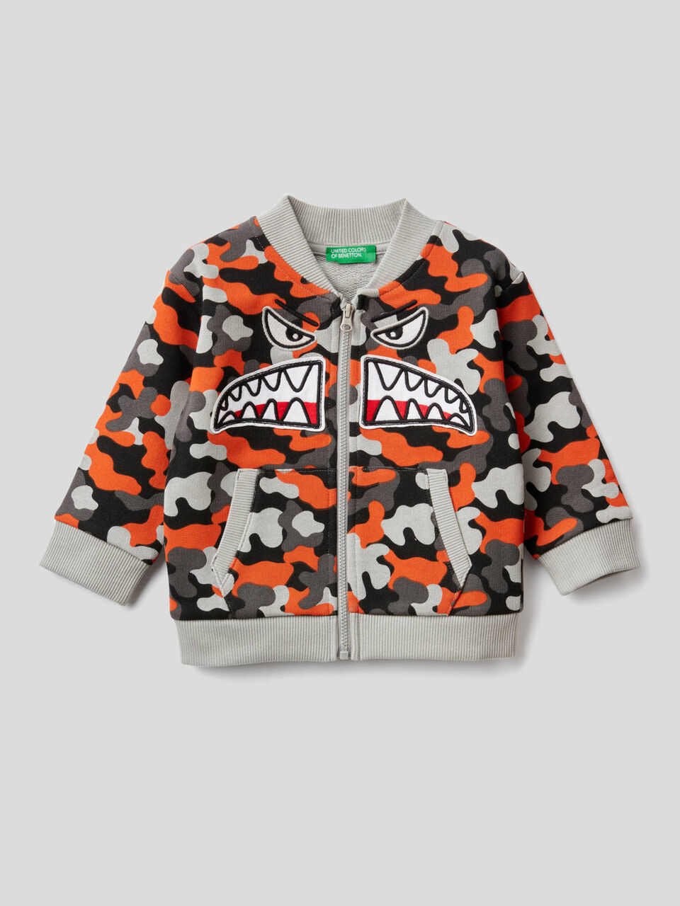 Sweat camouflage en pur coton image number 1