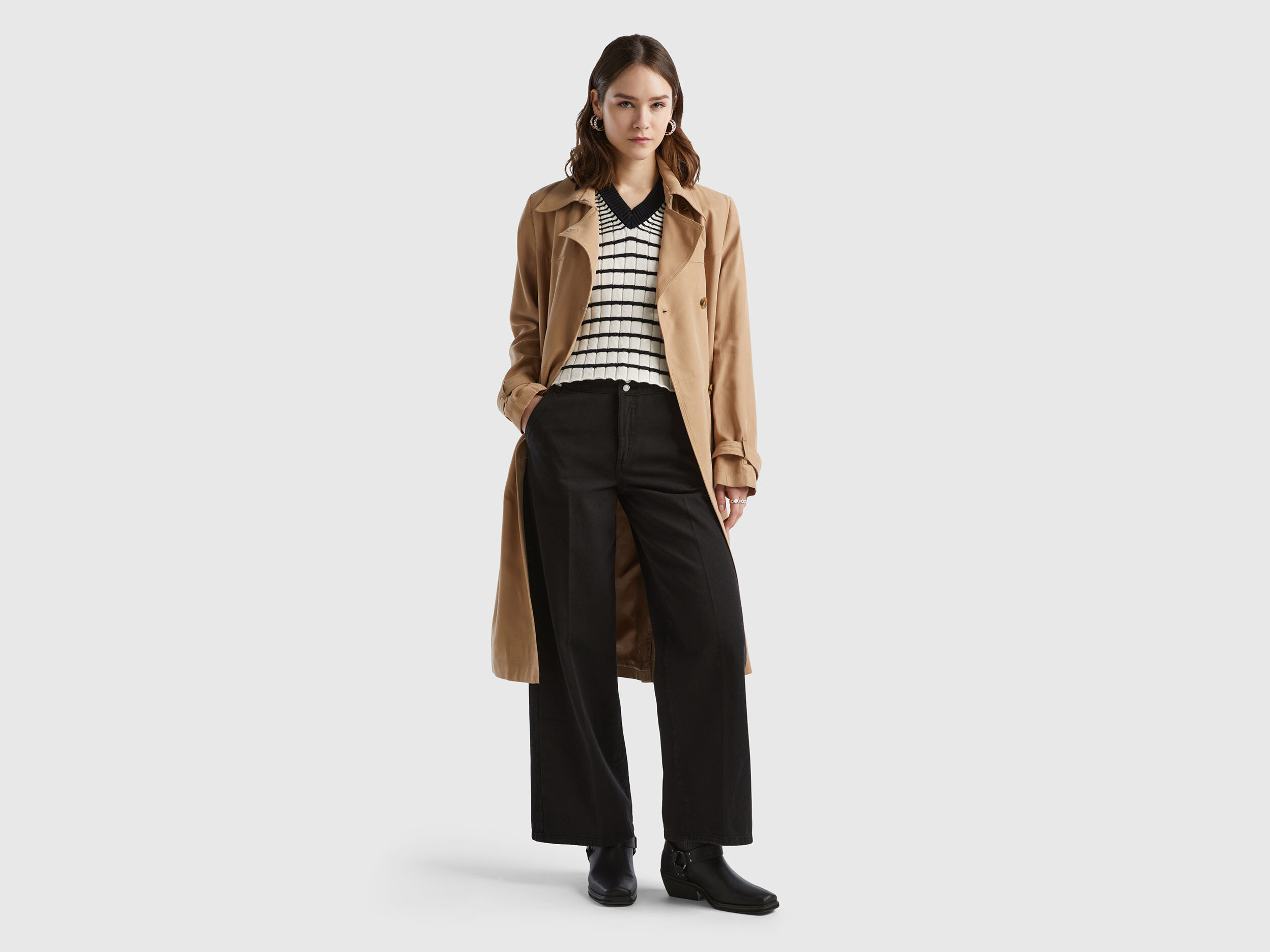 Trench benetton femme cheap
