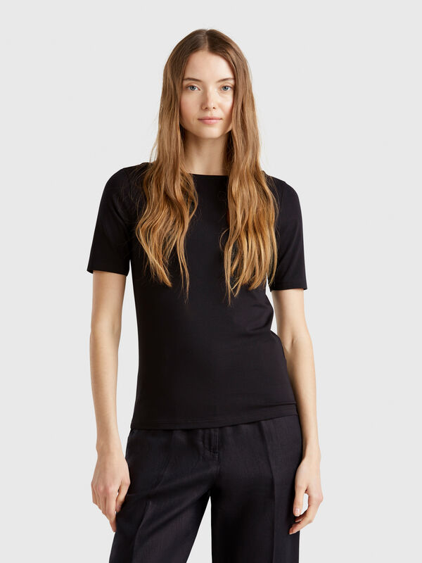 T-shirt coupe slim réversible Femme