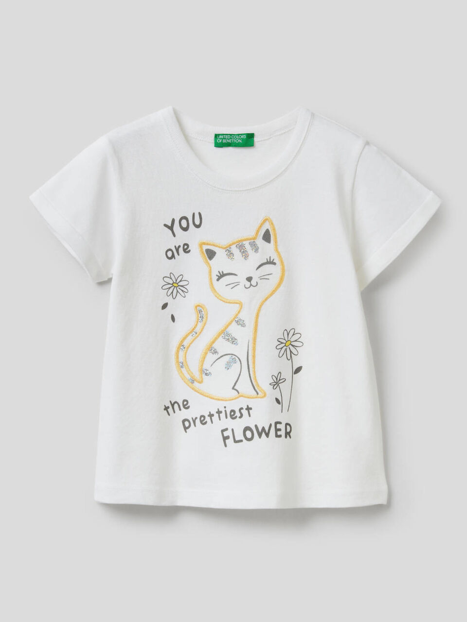 T-shirt avec imprimé et broderie image number 1