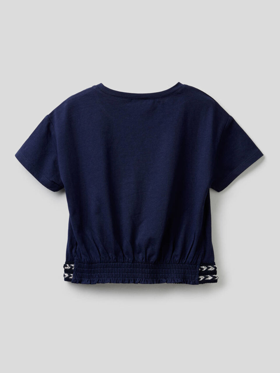T-shirt en coton avec coupe cropped image number 2