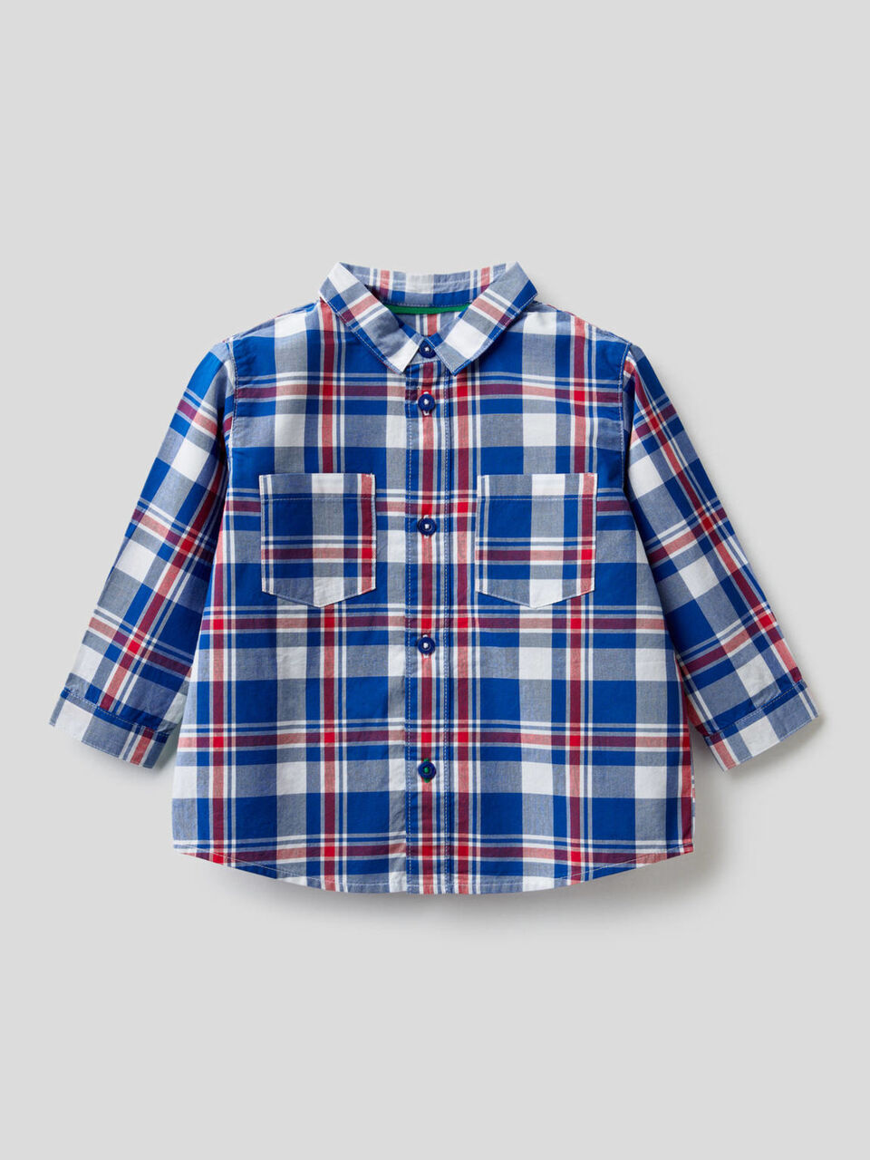 Chemise à carreaux 100% coton image number 1