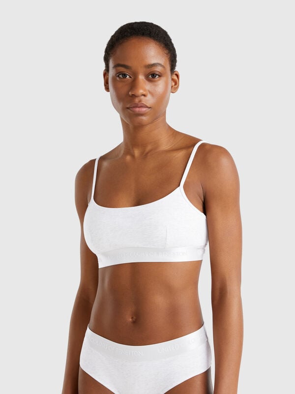 Brassière en coton stretch Femme