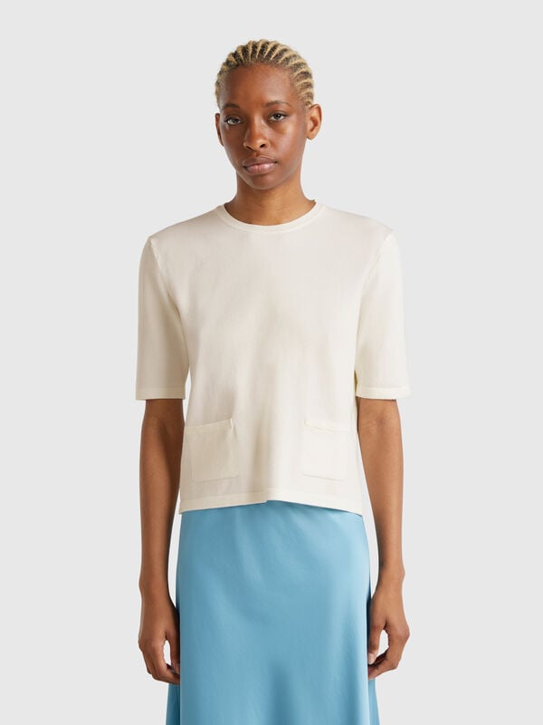 Pull à manches courtes Femme