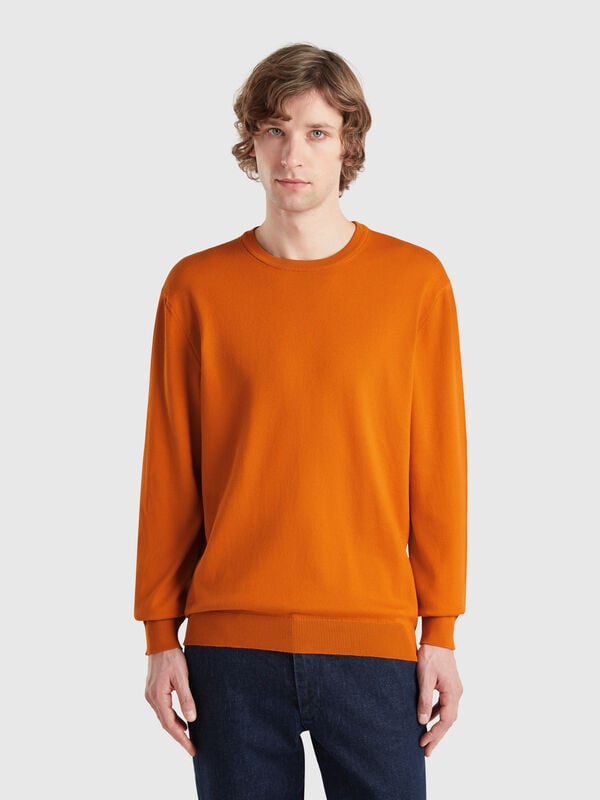 Pull 100 % coton à col rond Homme