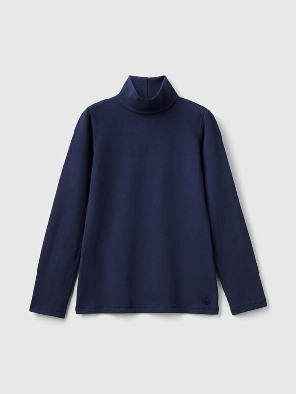 T-shirt extensible à col montant Filles