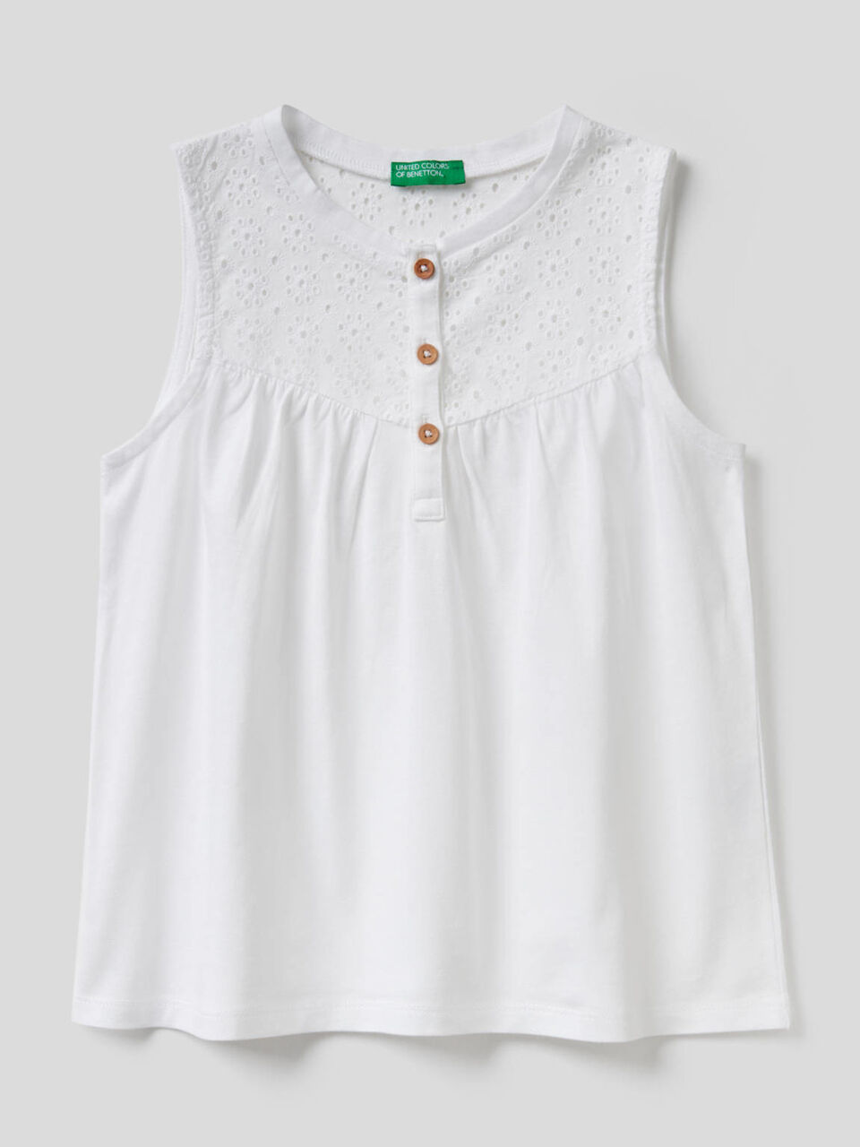 Blouse sans manches en 100% coton image number 1