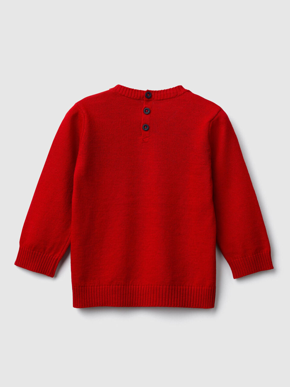 Pull avec intarsia et inscription image number 2