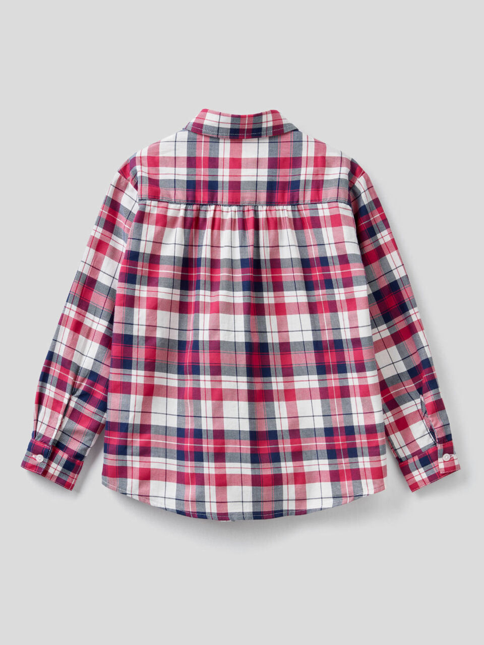 Chemise à carreaux en coton mélangé image number 2