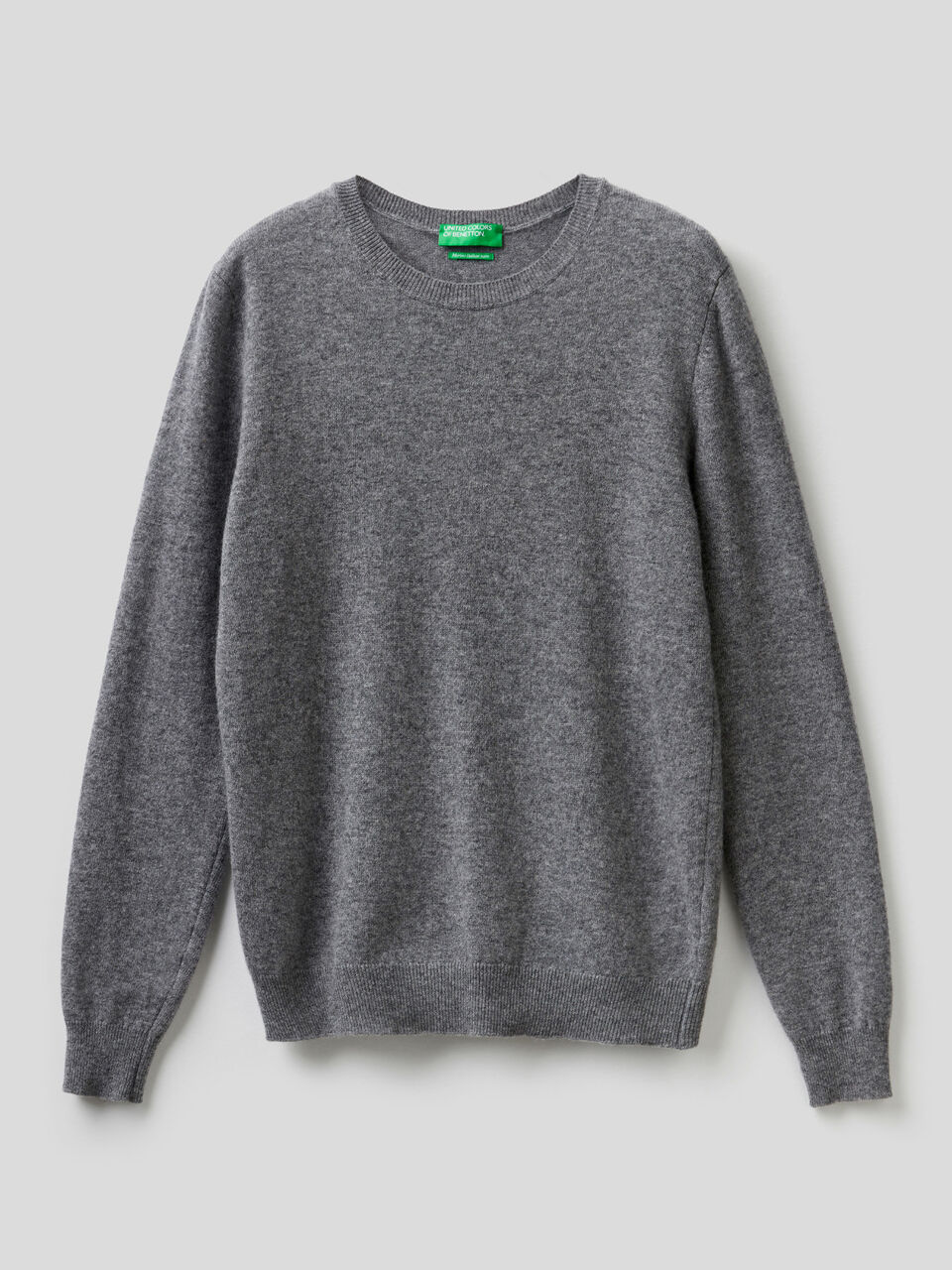 Pull col rond en pure laine vierge image number 1