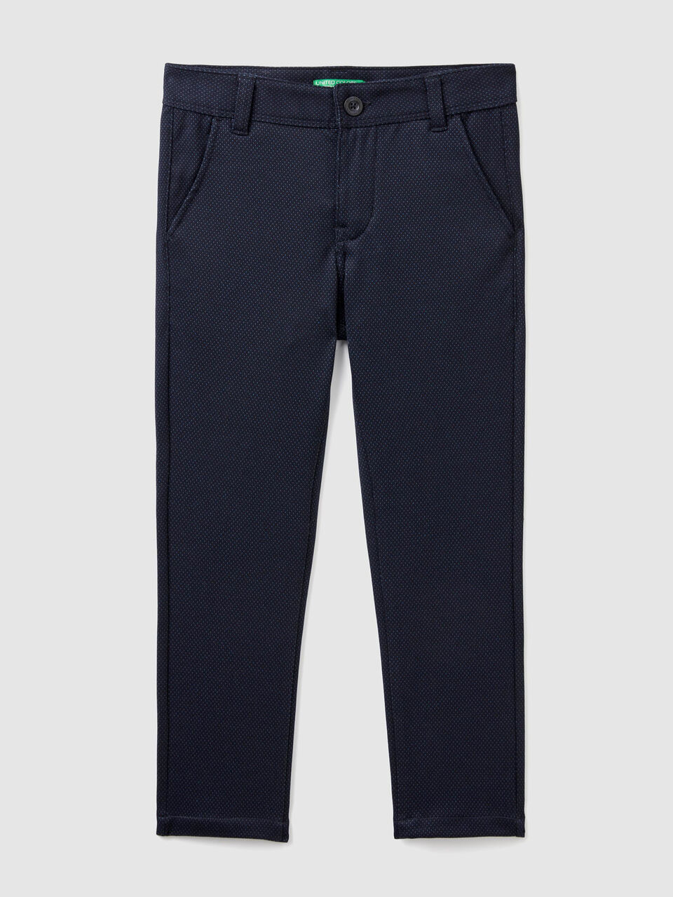 Pantalon jacquard coupe slim image number 1