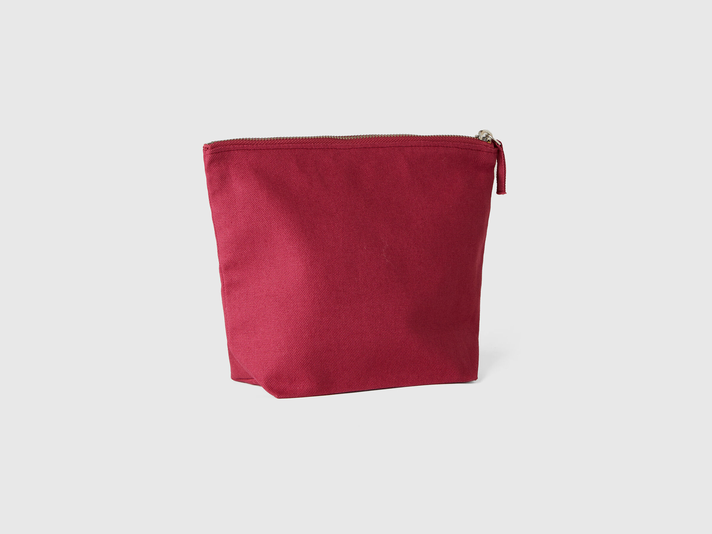 Burgundy clutch in pure cotton image number 1