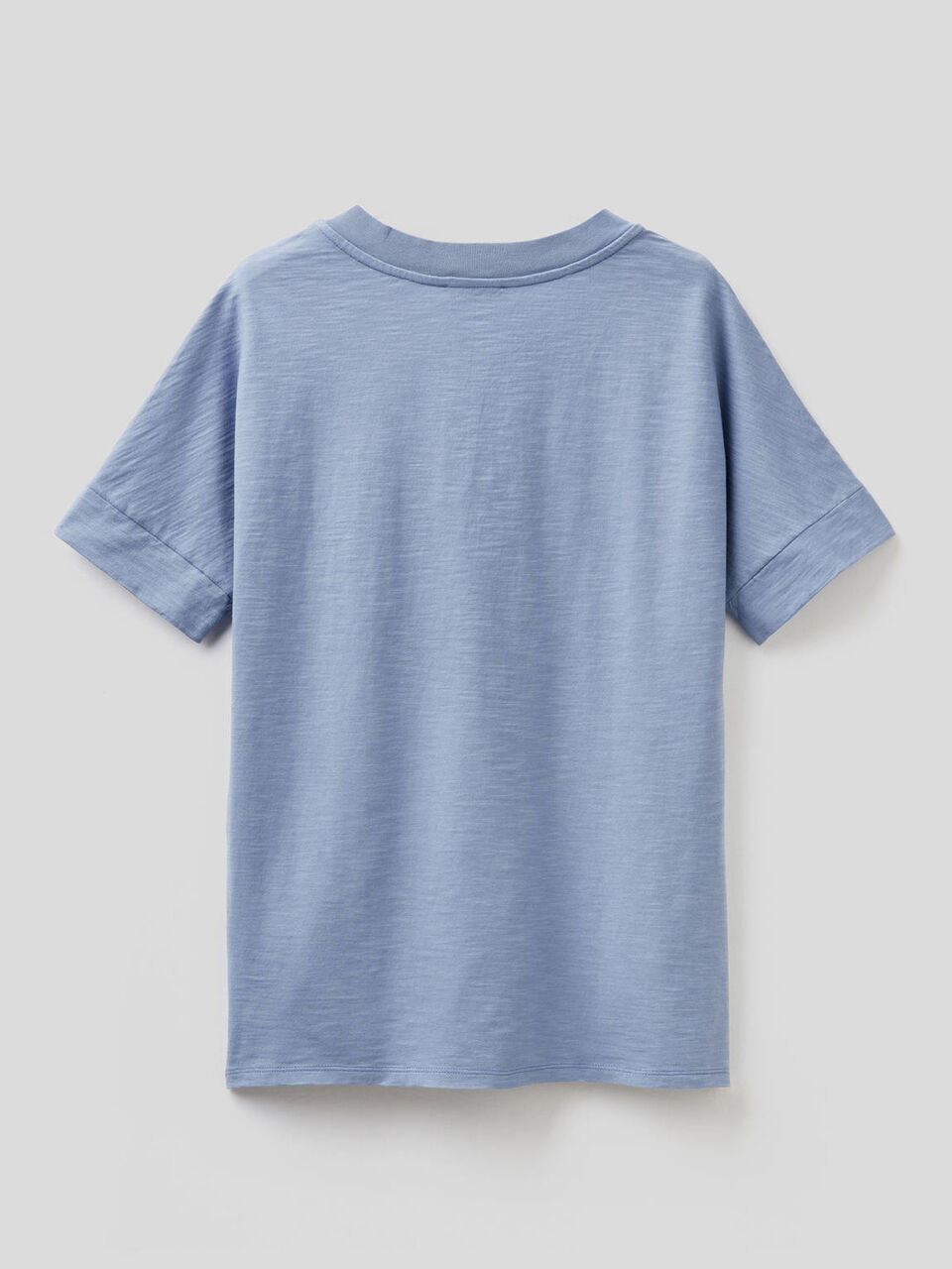 T-shirt avec col en V 100% coton image number 2