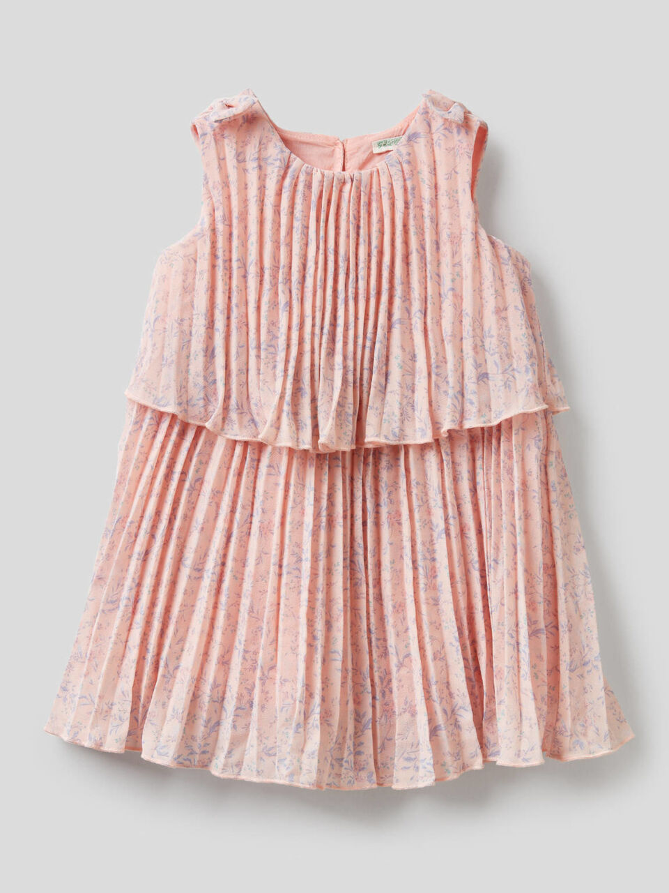 Robe plissée avec noeuds et volants image number 1
